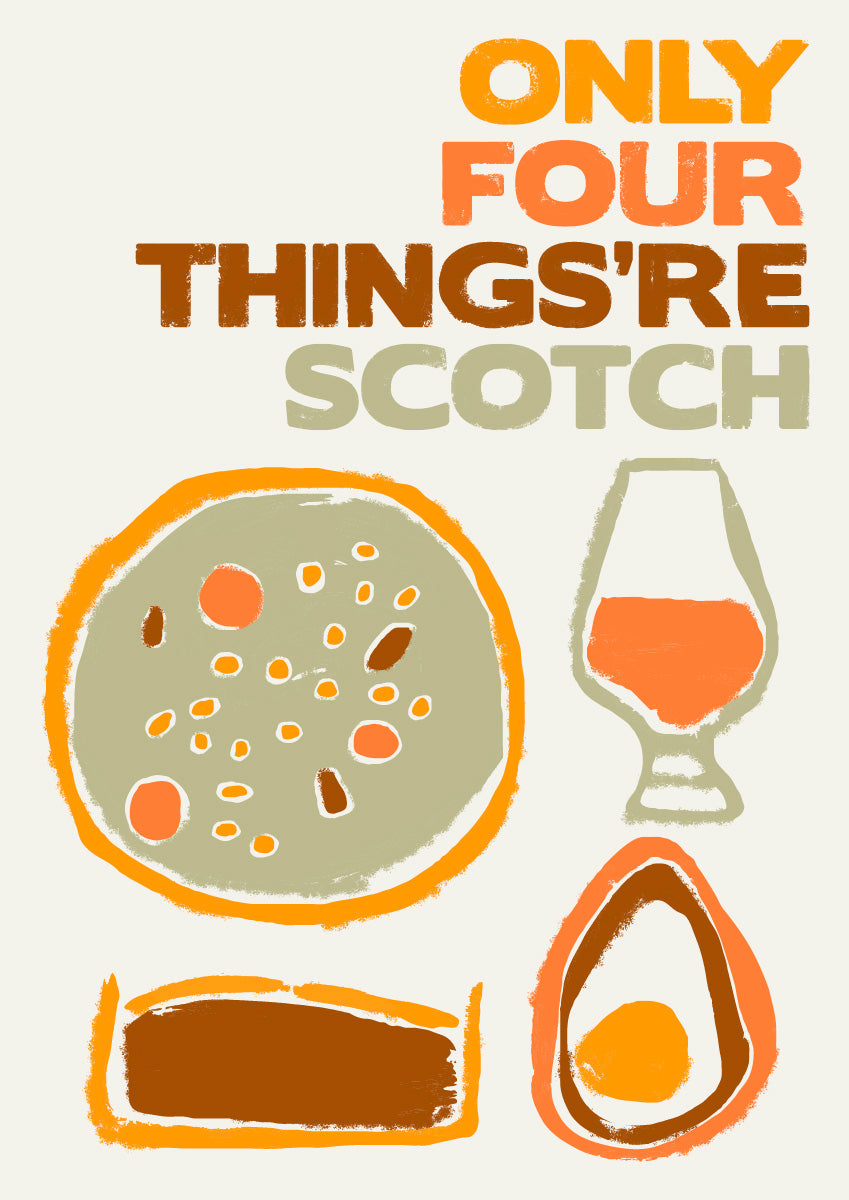 Four Scotch things – giclée print
