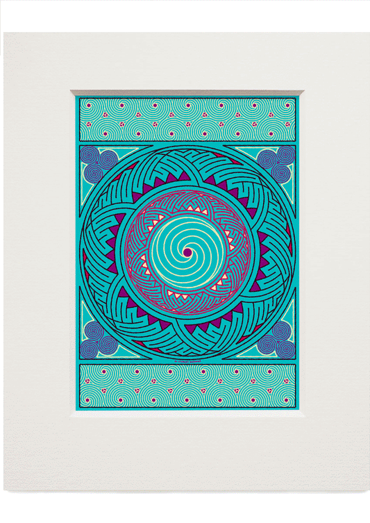 Stroma Celtic panel – small mounted print
