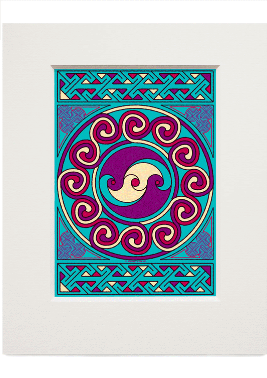 Sarclet Celtic panel – small mounted print