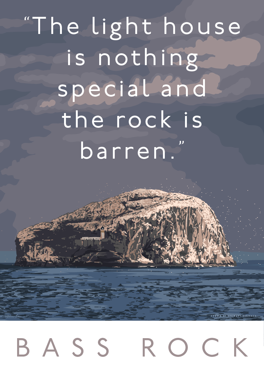 The Bass Rock is barren – poster