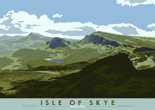 Isle of Skye: Quiraing – giclée print - blue - Indy Prints by Stewart Bremner