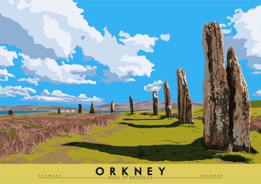 Orkney: Ring of Brodgar – poster - natural - Indy Prints by Stewart Bremner