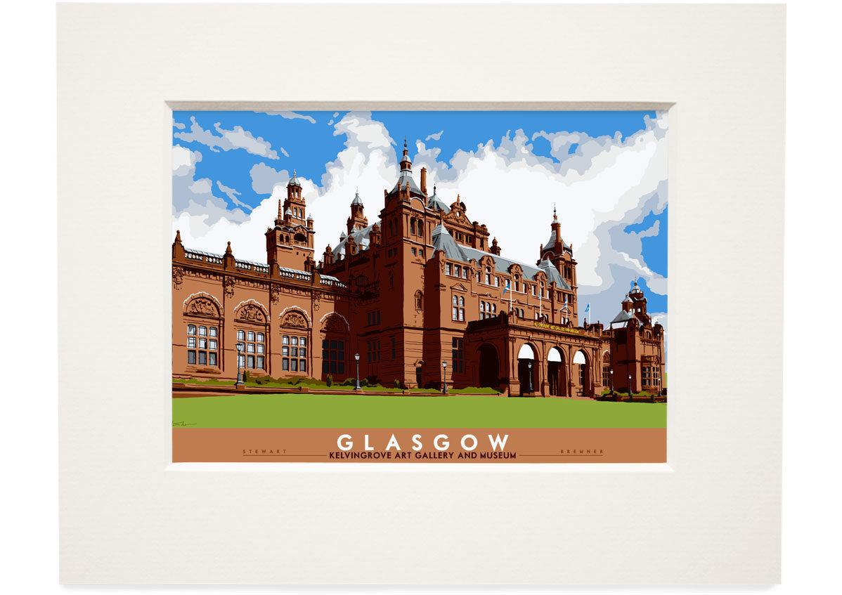 Glasgow: Kelvingrove Art Gallery and Museum – small mounted print