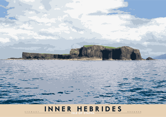 Inner Hebrides: Isle of Staffa – giclée print - natural - Indy Prints by Stewart Bremner