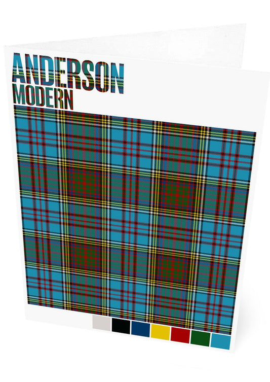 Anderson Modern tartan – set of two cards