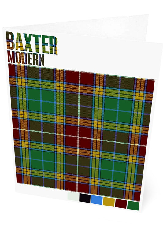 Baxter Modern tartan – set of two cards