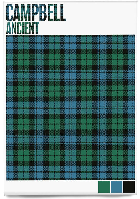 Campbell Ancient tartan – magnet