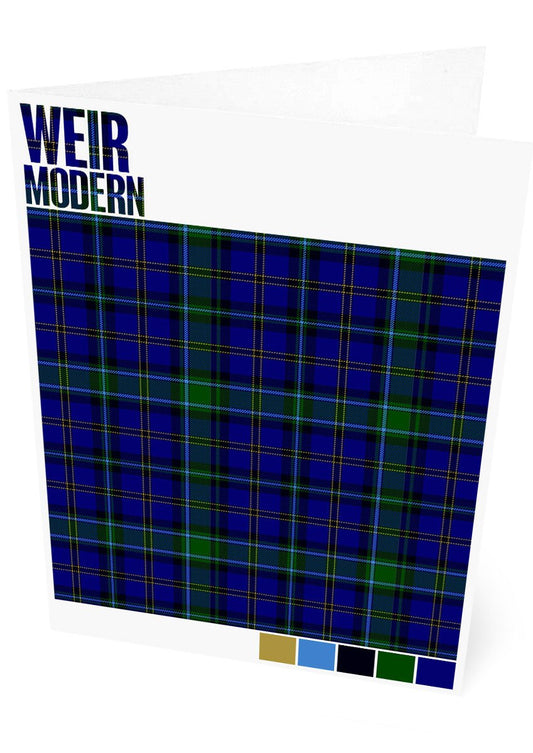 Weir Modern tartan – set of two cards