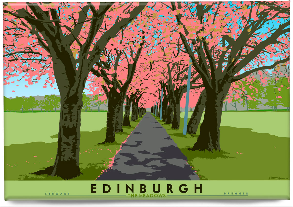 Edinburgh: Spring Time in The Meadows – magnet