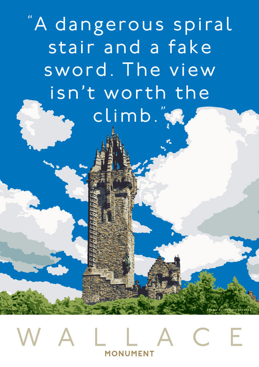 The Wallace Monument is dangerous – poster