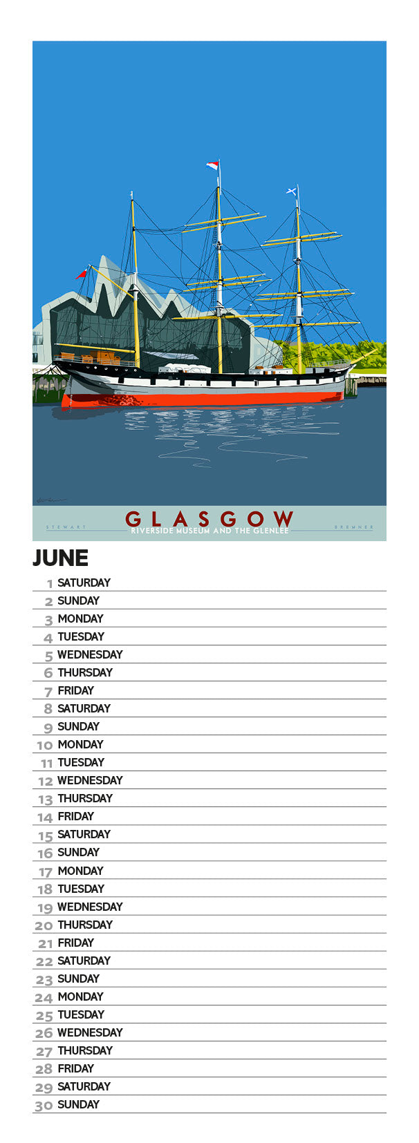 Bonnie Scotland – 2024 slimline calendar