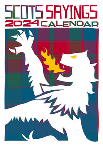 Scots Sayings on tartan – 2024 A4 calendar