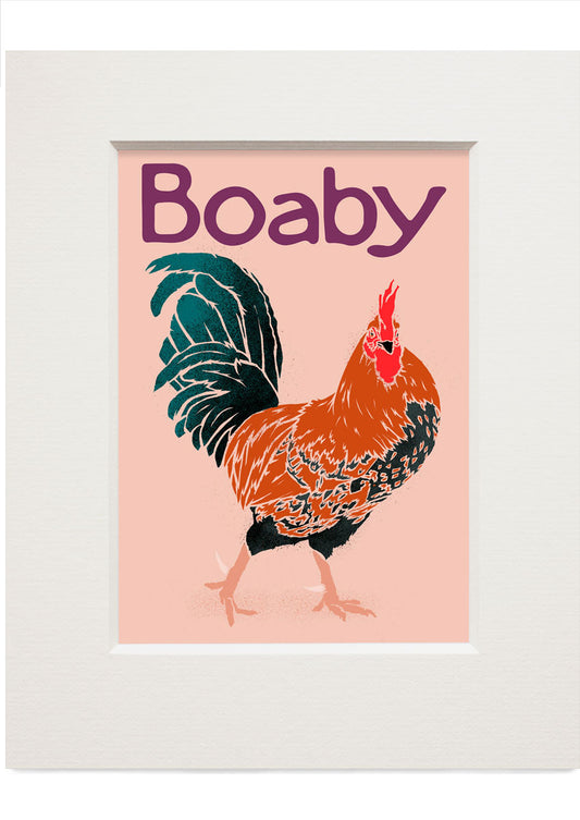 Boaby – small mounted print