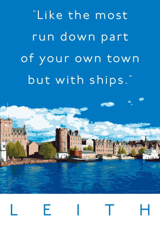 Leith is run down (with ships) – giclée print