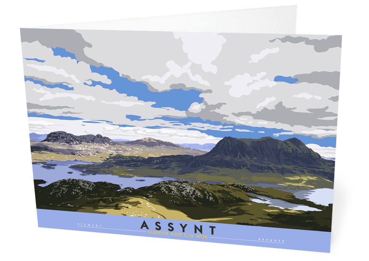 Assynt: Suilven & Cul Mor – card - natural - Indy Prints by Stewart Bremner