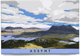 Assynt: Suilven & Cul Mor – magnet - natural - Indy Prints by Stewart Bremner
