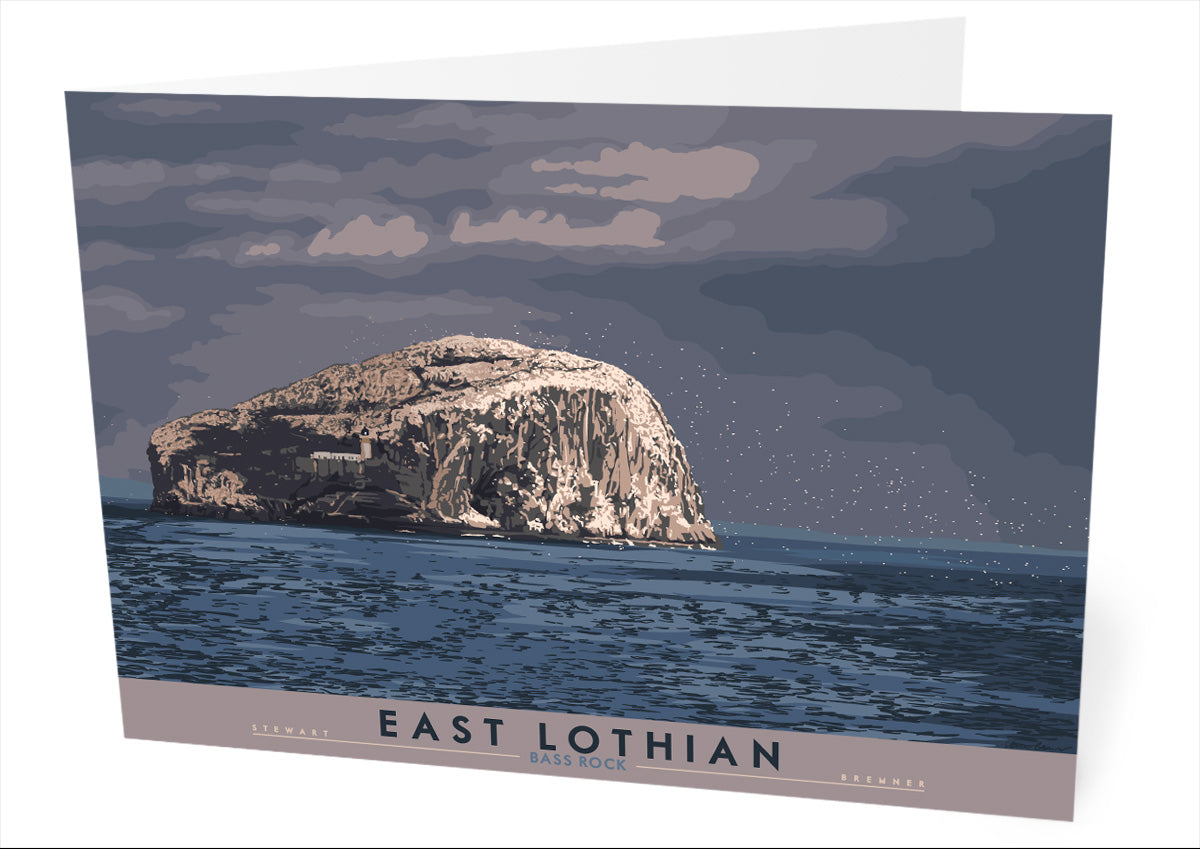 East Lothian: Bass Rock – card - natural - Indy Prints by Stewart Bremner