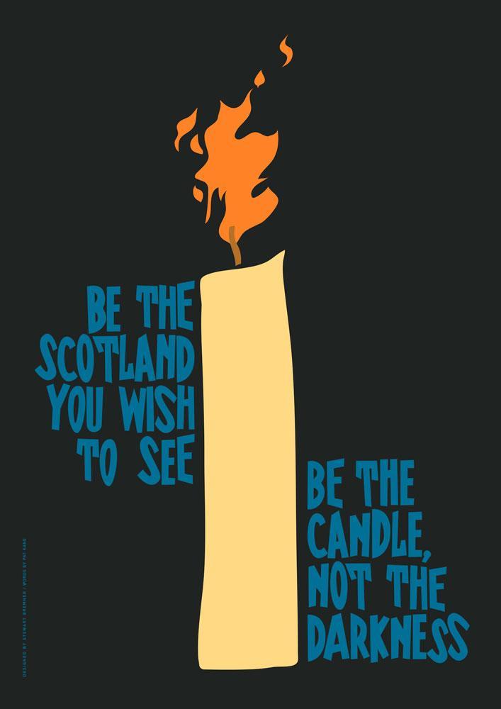 Be the candle – giclée print - Indy Prints by Stewart Bremner