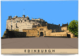 Edinburgh: the Castle from the Esplanade – magnet - natural - Indy Prints by Stewart Bremner
