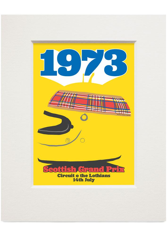 Scottish Grand Prix – small mounted print - Indy Prints by Stewart Bremner