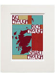Big enough, rich enough, smart enough – small mounted print - Indy Prints by Stewart Bremner