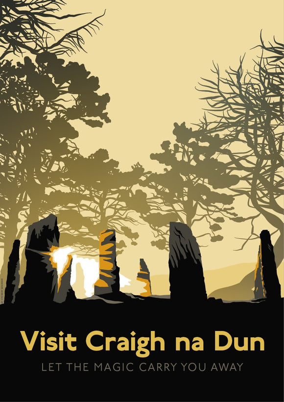 Visit Craigh na Dun – poster - Indy Prints by Stewart Bremner