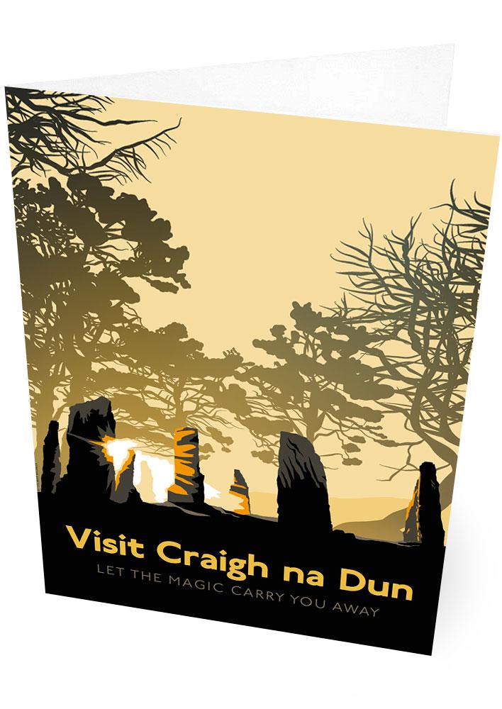 Visit Craigh na Dun – card - Indy Prints by Stewart Bremner