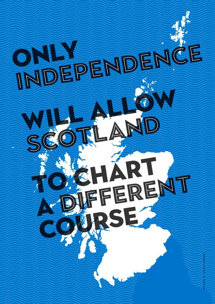 Chart a different course – poster - Indy Prints by Stewart Bremner