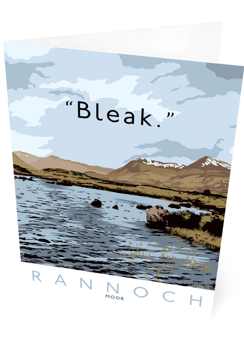 Rannoch Moor is bleak – card
