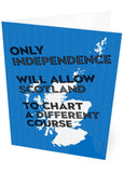 Chart a different course – card - Indy Prints by Stewart Bremner
