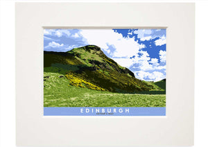 Edinburgh: Arthur's Seat – small mounted print