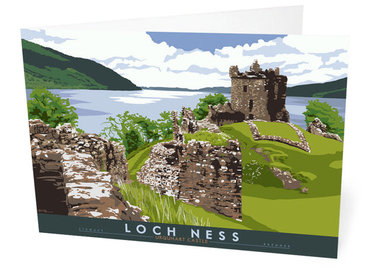 Loch Ness: Urquhart Castle – card - natural - Indy Prints by Stewart Bremner