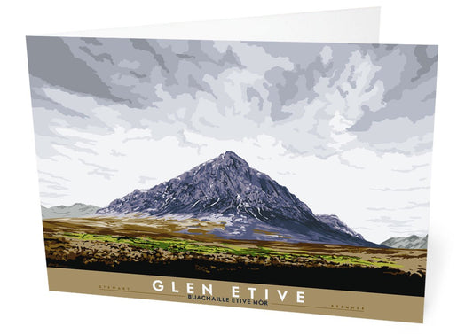 Glen Etive: Buachaille Etive Mòr – card - natural - Indy Prints by Stewart Bremner