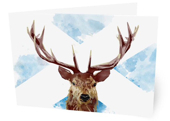 The Scottish stag – card - Indy Prints by Stewart Bremner