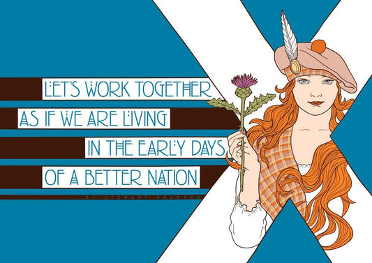 The early days of a better nation – giclée print - Indy Prints by Stewart Bremner