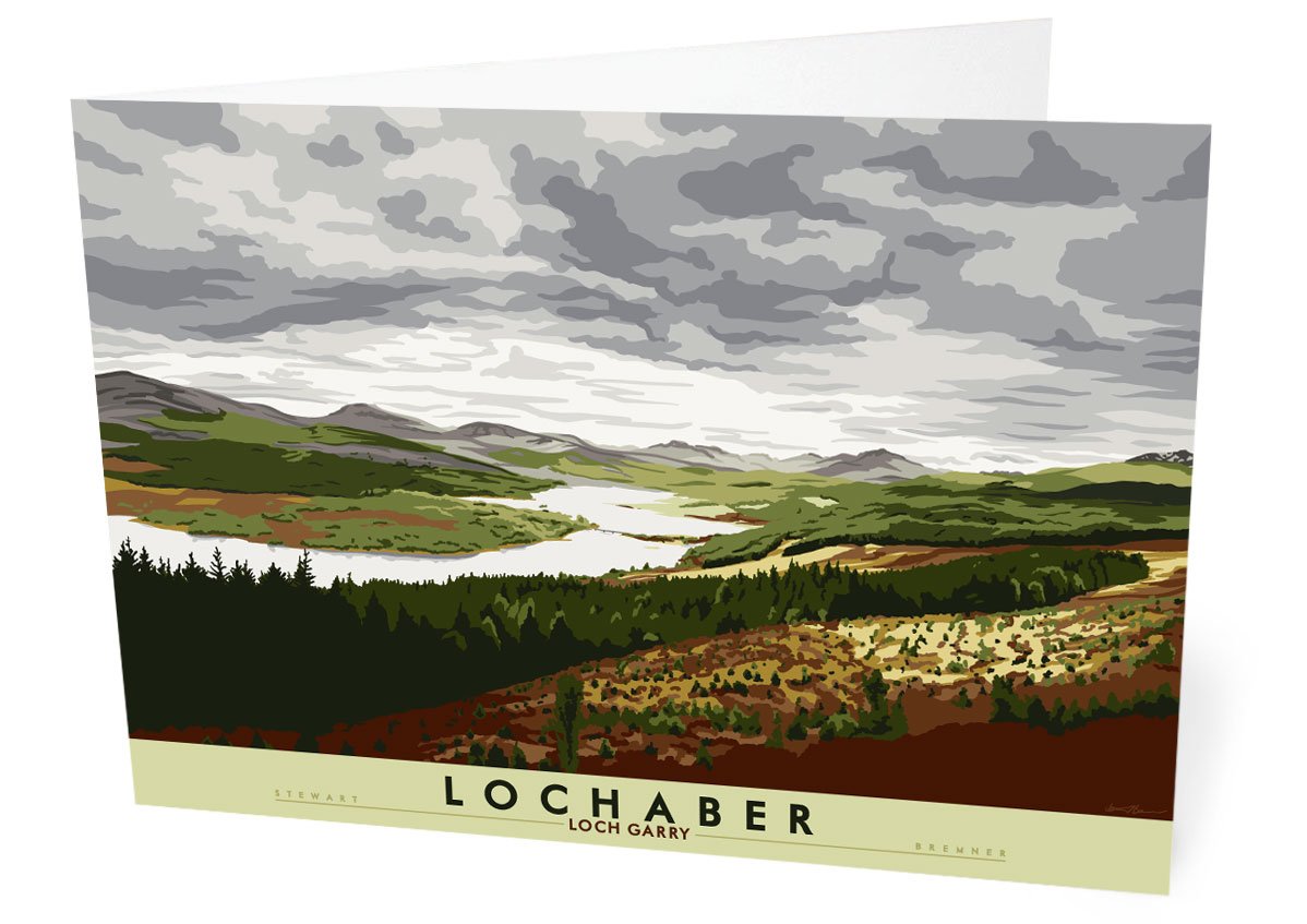 Lochaber: Loch Garry – card - natural - Indy Prints by Stewart Bremner
