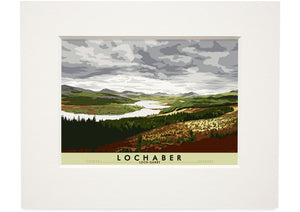 Lochaber: Loch Garry – small mounted print