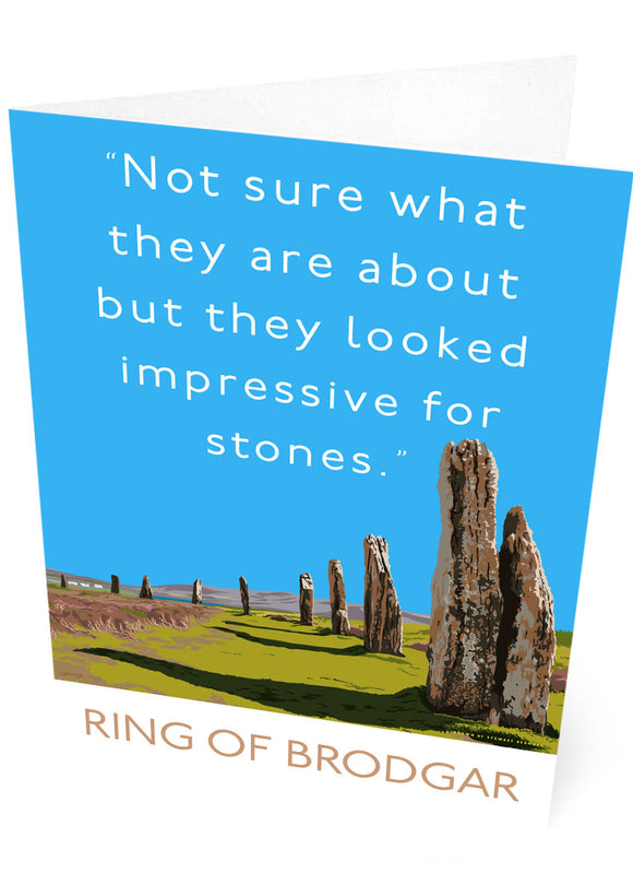 Not sure about the Ring of Brodgar – card