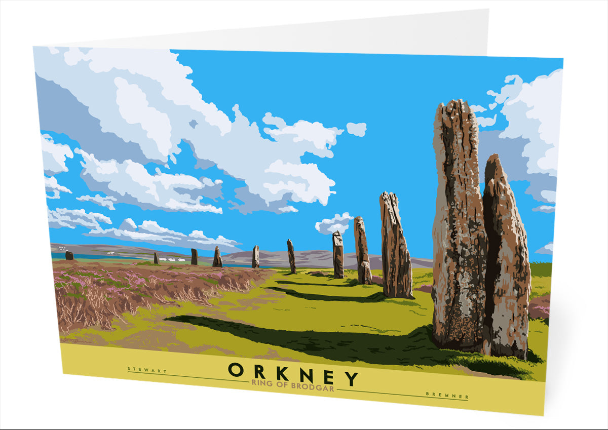 Orkney: Ring of Brodgar – card - natural - Indy Prints by Stewart Bremner