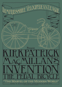 MacMillan’s bicycle – poster - Indy Prints by Stewart Bremner