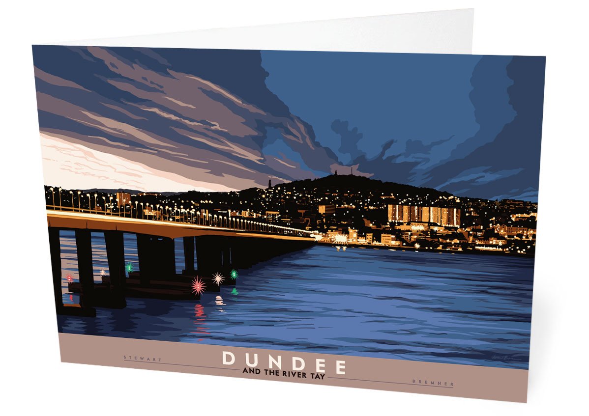 Dundee and the River Tay – card - natural - Indy Prints by Stewart Bremner