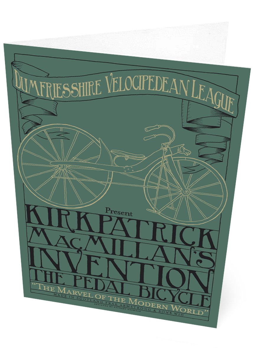 MacMillan’s bicycle – card - Indy Prints by Stewart Bremner