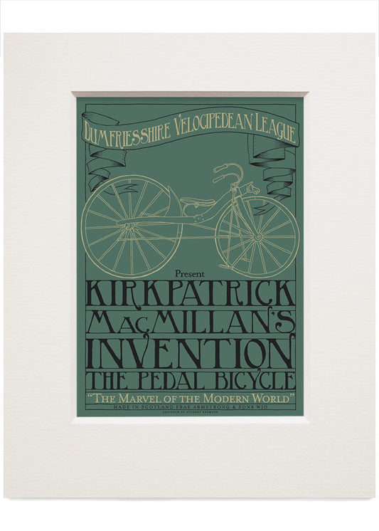 MacMillan’s bicycle – small mounted print - Indy Prints by Stewart Bremner