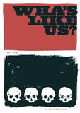 Wha's like us? Gey few an they're a deid! – giclée print - red - Indy Prints by Stewart Bremner