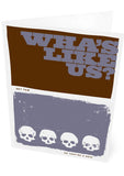 Wha's like us? Gey few an they're a deid! – card - violet - Indy Prints by Stewart Bremner