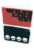 Wha's like us? Gey few an they're a deid! – card - red - Indy Prints by Stewart Bremner