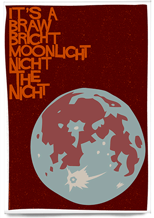 It's a braw bricht moonlicht nicht the nicht – magnet