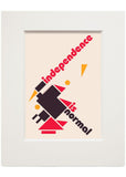 Independence is normal – small mounted print - Indy Prints by Stewart Bremner