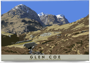 Glen Coe: the Three Sisters and the Old Road – magnet