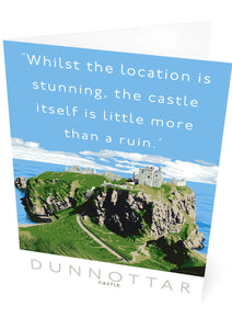 Dunnottar Castle is a ruin – card